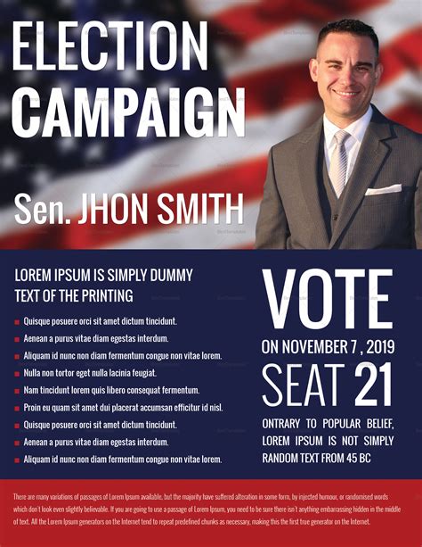 Political Flyer Template Word